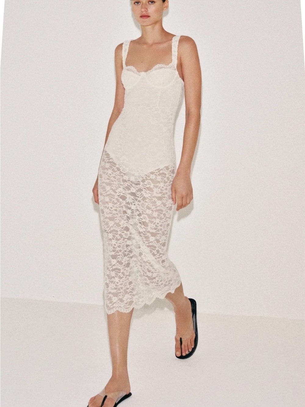 Zara Lace Midi Dress
